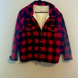 Lucky brand Sherpa lined jacked.  Size XL